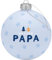 Gruss & CO Weihnachtskugel Motiv Papa | Glaskugel mit Bändchen, Durchmesser 8 cm, in Geschenkbox | 51144