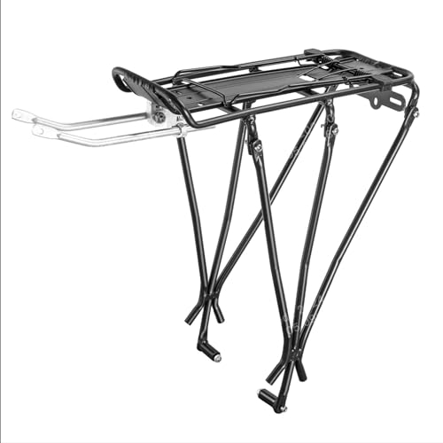 KEMIMOTO Universal Fahrrad Gepäckträger, Fahrradgepäckträger aus Aluminiumlegierung, Mountainbike Gepäckträger mit Reflektor,Schnellverschluss und Montage