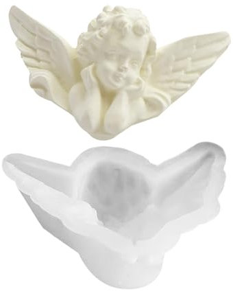 Stampi in silicone per candele, stampi per angeli in gesso - Stampi per produzione epossidica in silicone per angeli,Stampi artigianali fatti a mano per appassionati di artigianato e principianti