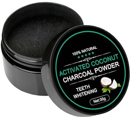 Charcoal Toothpaste Powder - Charcoal Powder Teeth, Teeth Stain Remover | Activated Charcoal Powder with Toothbrush for Teeth Whiten Stain Remover Safe for Gums & Enamel