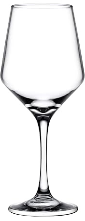 Pasabahce – Set 3 Calici Vino Bianco Ivory in Vetro Trasparente 33,5 cl – Eleganti, Resistenti e Lavabili in Lavastoviglie