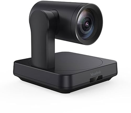 Yealink UVC84 4K UHD PTZ-Kamera mit USB-Anschluss, 12-Fach optischer Zoom, 80° FOV, Auto-Framing