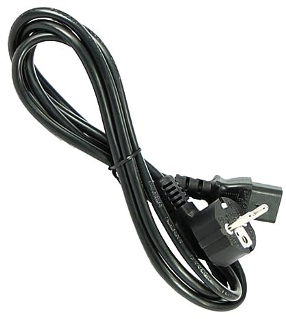 UKCOCO Cordon d'alimentation Électrique 3 Pôles 1m Cuivre Pur, Câble d'alimentation Pc, Câble Secteur pour Cuiseur à Riz, Ordinateur, Moniteur, Haute Conductivité, Couleur Noire
