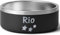 KDO MAGIC - Gamelle personnalisée - Grande et Petite Taille - Gravure Laser - Texte, prénom ou Date gravé - Chien, Chat, Animaux - Idée Cadeau - 16/32oz - Base Antidérapante (Noir, Petite)