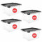 RelianceUK 4 X 35L Plastic Storage Boxes with Black Lids – Durable, Stackable & Nestable Storage Containers for Home, Garage, Office & School (35 Litre / 4 Pack)