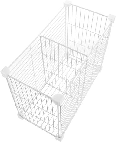 Cesta De Almacenamiento De Alambre para Congelador Organizador De Refrigerador Contenedores Congelador Cesta Inferior para Artículos Pequeños Instalación Rápida y Sencilla