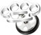 Piersando Ohrring Fake Ohr Plug Flesh Tunnel Piercing Ohrstecker Stecker Stab Runde Platte Schlagring Silber