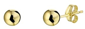 Lucardi - Damen Ohrstecker - Schmuck - Geschenk - 585 Gold - Gold