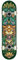 Rocket Wild Pile-up Longboard, Erwachsene, Unisex, Grün, Größe 7,5