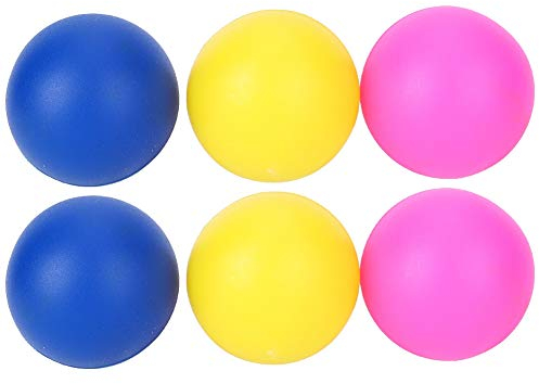 Deror 6Pcs/Set Umweltschutz Beach Toy Ball Beach Racket Ersatzzubehör(Rot gelb blau)