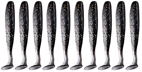 YJBEAPT 50 Teile/los 7cm 10cm Gummiköder Shad Wobbler Silikon Köder Sea Worm Streamer Silikon Köder Spinnerbait Zubehör-50 Stück, China, 50 Stück 10 cm