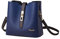 FANDARE Rétro Sac à bandoulière Sac Seau Femme Sac à Main élégant Sac a Main en PU Cuir Sacs Portés épaule Chic Voyage Travail Sacoche Besace Sacs Bleu