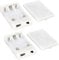 OPSFALCON 3 AA Battery Holder, 3 AA Battery Case Box Holder, 3 x 1.5V AA Battery Holder Case Box with On/Off Switch and Cover, with USB Port, White, 4.5V 5V, 2-Pack (3AA-White-2PCS)