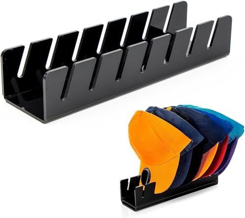 noleli Cap Halter,Cap Halterung Cap Stand für Baseball Caps Cap Washer Kann Gespeichert Werden 7 Hüte Aufbewahren Cap Kappen Halterung Hut-Organizer Keine Installation Hutständer für Präsentation von