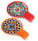 vancasso SIMI Spoon Rest, Porcelain Spoon Holder for Kitchen, Heat Resistant Utensil Rest for Countertop, Tea Bag Holder Dish, Dishwasher Safe, 2 Pack, Light