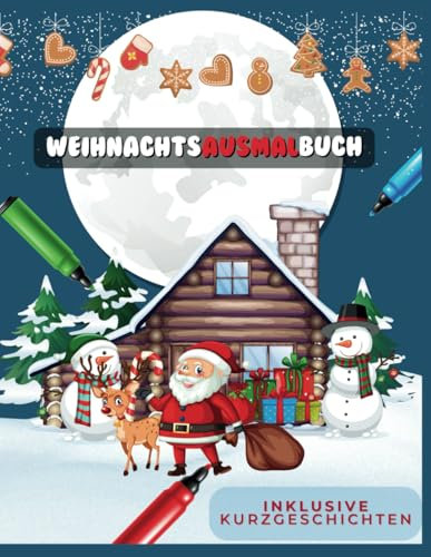 Weihnachtsausmalbuch inkl. Kurzgeschichten