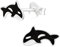 Monkimau Orca Kinder Ohrringe | 925 Silber | Mädchen Ohrstecker Schmuck | Hypoallergen & Nickelfrei | Kinderohrringe Geschenkidee