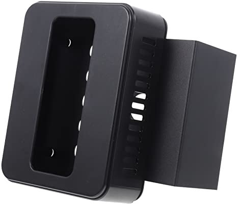 OSALADI 1 Satz Video türklingel halterung kabellos Keine Bohrtürklingelhalterung Montage Profi Wohnung Türklingel Rack Stanzfreies Türklingelregal Türklingel-Unterstützung Black
