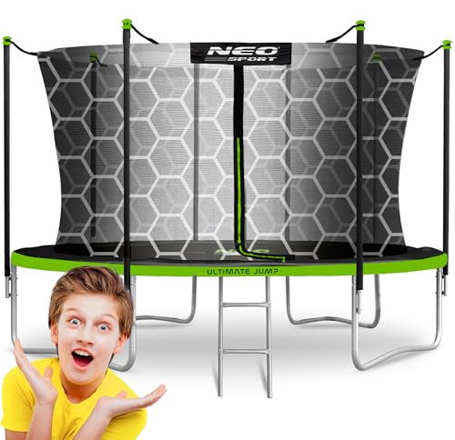 Neo-Sport Trampolin Für Kinder Outdoor Garten Mit Innennetz Leiter Gartentrampolin