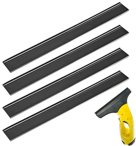 4pcs Replacement Rubber Lips for Karcher Window Vac 280MM Replacement Rubber Blades for karcher Window vac Accessories Compatible with WV2 WV5 WV50 WV55 WV60 WV75