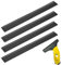 4pcs Replacement Rubber Lips for Karcher Window Vac 280MM Replacement Rubber Blades for karcher Window vac Accessories Compatible with WV2 WV5 WV50 WV55 WV60 WV75