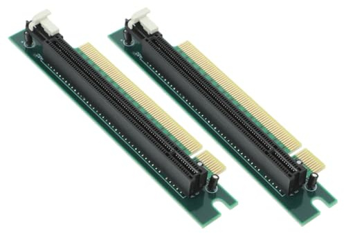Gadpiparty 2stücke Pcie Externer Gpu-Adapter Für Grafikkarte Riser-Karte Mit Rechtwinkligem Design Für Platzoptimierung Und Kabelmanagement Installieren Für Testen Sichern Oder