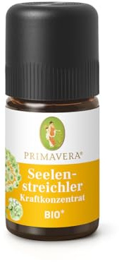 PRIMAVERA Seelenstreichler Kraftkonzentrat bio* 5 ml - mit Angelikawurzel, Lärche und Jasmin - schützende Haut- und Seelenpflege - Aromaöl, Duftöl, ätherisches Öl - Aromatherapie - vegan