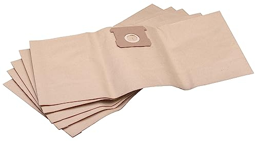 vhbw 5x Sacs compatible avec Einhell TC-VC 1812 S, TC-VC 1815 S aspirateur - papier, 24cm x 19cm marron