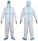 TUTA DI PROTEZIONE CAT. III LIVELLO 2 (ICU) TIPO 3, 4, 5, 6 - IMPERMEABILE PER AMBIENTI MEDICI E OSPEDALIERI - COLORE BIANCO - TG. XL