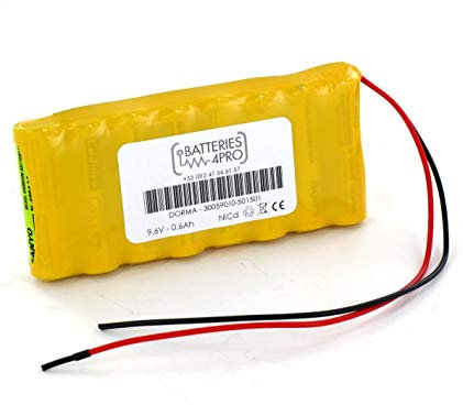 Batterie 9.6V 0.7Ah pour Porte Automatique ES90