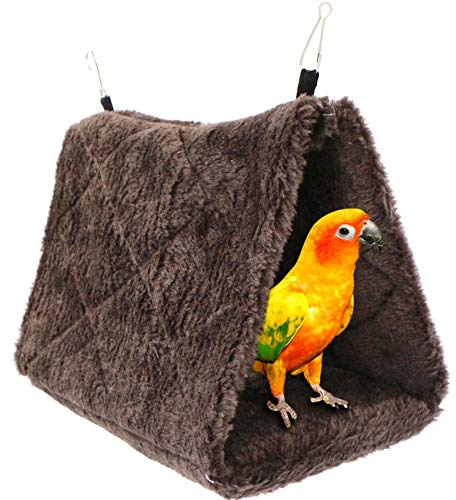 gexuamz Hängematte Vogel Vogelspielzeug Papagei Bett - Hängebett für Käfig Plüsch Vogelnest Hütte Zelt Bett Warmes Haustier Winternesthaus für Ara Wellensittiche Nymphensittiche Kakadu Kanarienvögel.
