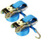 YAYODS 2PCS Ratchet Straps with Hooks, Heavy Duty Ratchet Tie Down Straps, 5cm x 6m, 5000kg Break Strength for Motorcycle, Trucks, Trailer, Cargo