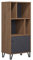 trendteam smart living - Montez - Standregal - Eiche Kraft Gold/Graphite - 4 offene Fächer - (BxHxT) 63 x 136 x 40 cm - Soft-Close-Funktion - kratzfest