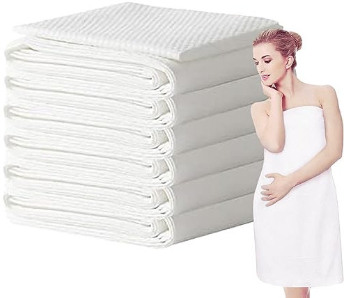 CANDeal Paquete De 6 Toallas De Baño Desechables, Reutilizables, 140cmx70cm Toalla De Cuerpo De Ducha Liviana De Gran Tamaño para Viajes, Camping, Gimnasio, Hogar, Invitados, Hotel, Viaje
