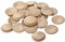 sourcing map Holzstopfen, 50 Stück 45 x 35 mm - Buchenholz-Knopfstopfen, Schraubenlochabdeckungen, dekorative Holzabdeckung für Treppenstühle, Möbel und Holzarbeiten