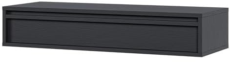 Selsey Evo Table Console, Engineered Wood, Noir, 90 cm Largeur