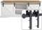 EGTink 180cm/6FT Schiebetürbeschlag Set,Mini Schiebetürsystem aus Kohlenstoffstahl komplettes Set mit Laufrollen,Laufschiene mit Rollen für TV-Ständer,Kleiner Kleiderschrank,Doppeltüren Schränke