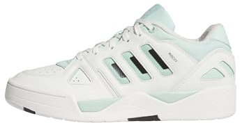 adidas Herren Midcity Low Shoes Basketball-Schuhe, core White/Clear Mint/core Black, 43 1/3 EU