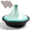 DYHQQ Marmite À Tajine Pour La Cuisson 27Cm Pot À Tajine En Fonte Émaillée Casseroles En Céramique Pour La Cuisson, Casserole À Ragoût Antiadhésive Sans Produits Chimiques