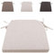RUIXUAN Stuhlkissen 43 * 41cm Sitzkissen Stuhlauflage Outdoor Gartenstuhlkissen Sitzpolster Auflage für Rattanstühle Outdoor Stuhlkissen mit Bändern (1, beige, Standard)