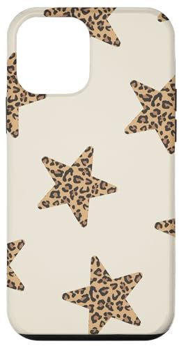Leopard Sterne auf Beige Neutral Hülle für iPhone 12 mini