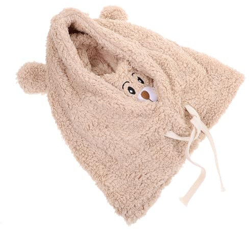 WESIEVYA Sombrero De Oso De Peluche para Mujeres y Niñas Gorro Cálido De Invierno con Protección para Orejas y Cara Accesorio Divertido y Acogedor