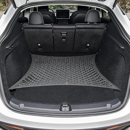 Kofferraumnetz Gepäcknetz Auto für Skoda Octavia (2013-2020), Auto Organizer Netz für Kofferraum, Kofferraum Netz mit 4 Haken, Elastischer Rand hält Lasten Fester
