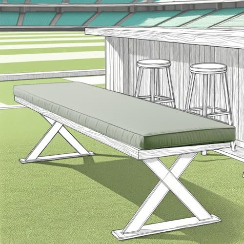 WLXFF Cuscini per Panchina da Birra, Imbottitura in Spugna Sfoderabile Copri Panca Giardino, per Sagre, Giardino, Feste all'Aperto, Antiscivolo con Fibbia,No8,150X23X3CM