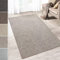 casa pura Teppich Läufer Carlton | Flachgewebe dezent Gemustert | Teppichläufer in vielen Größen | als Küchenläufer, Flurläufer (Grau-Beige - 80x500 cm)