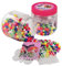 Hama Perlen 8791 Bügelperlen Dose mit ca. 400 bunten Maxi Bastelperlen mit Durchmesser 10 mm, 2 Stiftplatten in transparent, inkl. Bügelpapier, kreativer Bastelspaß für Groß und Klein