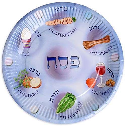 Cazenove 12 Disposable Paper Seder Plates for Passover