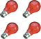 8 x 60W Red Fireglow Light Bulbs Bayonet BC B22 for flame Effect Electric Fires