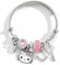 Kitty Girl Bracelet,Adjustable Cat Style Stainless Steel Bracelet, Cute Girl Friendship Bracelet, Fashionable Student Girl Bracelet, Exquisite Jewelry Gift (Pink)