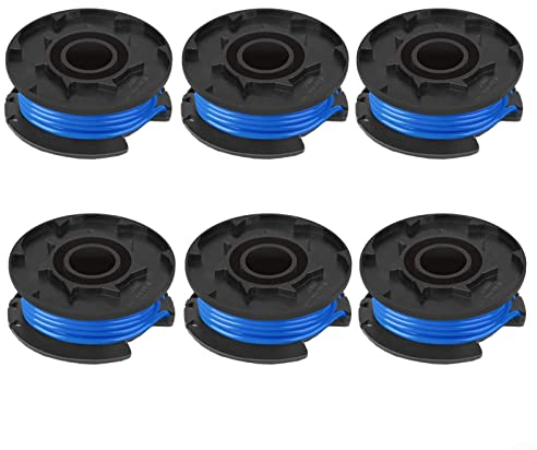 URPIZY Lot de 6 bobines et Fil pour débroussailleuse RAC125 pour RLT1830H13, RLT1825LI et OLT1831S, 3 x 1,6 mm